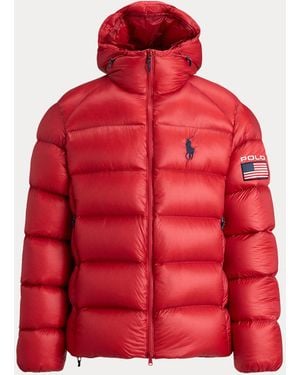 Ralph Lauren The Hawthorne Flag Down Jacket - Red