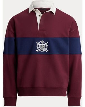 Ralph Lauren Relaxed-Fit Rugby-Sweatshirt Mit Wappen - Rot