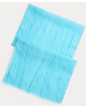 Polo Ralph Lauren Lightweight Linen Scarf - Blue