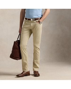 Ralph Lauren Sullivan Slim Stretch Twill Pant - Natural