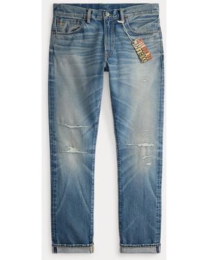 RRL Jeans Clearford con cimosa High Slim-Fit - Blu