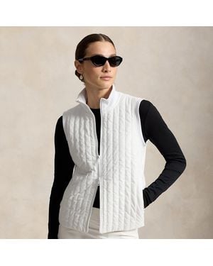 Ralph Lauren Hybride Bodywarmer Met Rits - Wit