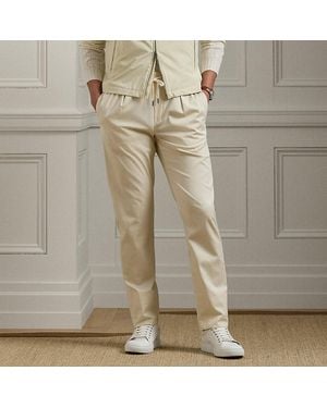 Ralph Lauren Handgeschneiderte Hose Aus Stretchsatin - Natur
