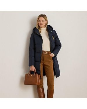 Ralph Lauren Piumino trapuntato con cappuccio - Blu