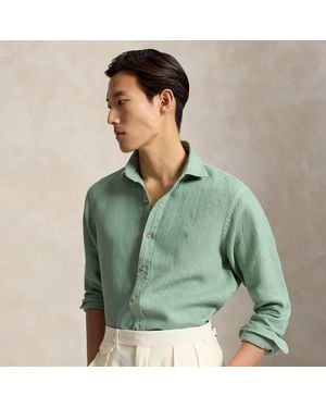 Polo Ralph Lauren Custom Fit Linen Shirt - Green