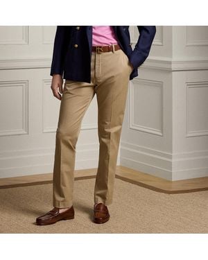 Ralph Lauren Hand-Tailored Stretch Chino Trouser - Natural