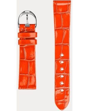 Ralph Lauren Rl 888 38 Mm Caiman Watch Strap - Red