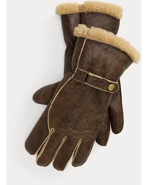 Ralph Lauren Shearling Gloves - Green