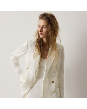 Ralph Lauren Camden Linen Jacket - White