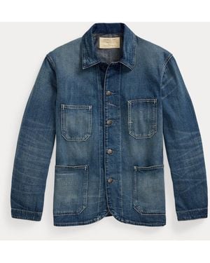 RRL Torrington Denim Engineer Jacket - Blue