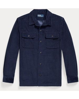 Polo Ralph Lauren Classic Fit Corduroy Camp Shirt - Blue