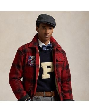 Polo Ralph Lauren Plaid Wool Utility Jacket - Red