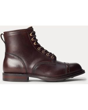 RRL Leather Boot - Brown