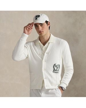 Polo Ralph Lauren Wimbledon Cotton Cardigan - White