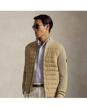 Polo Ralph Lauren Hybrid Linen Full-Zip Jumper - Natural