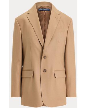 Polo Ralph Lauren Stretch-Wool Two-Button Blazer - Natural