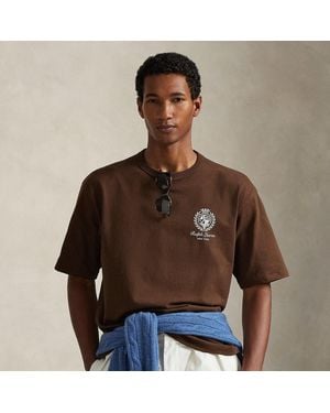 Polo Ralph Lauren Relaxed Fit Jersey Graphic T-Shirt - Brown
