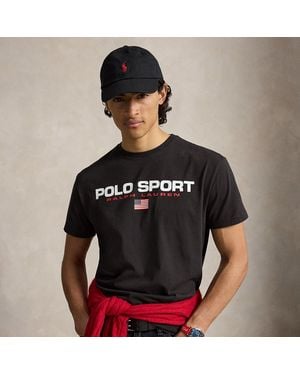 Polo Ralph Lauren T-Shirt Polo Sport En Jersey Classic Fit - Noir