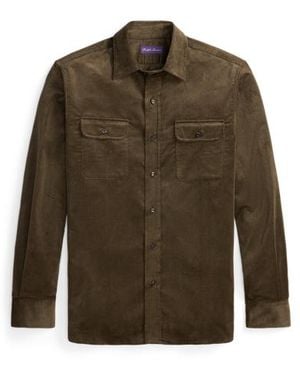 Ralph Lauren Camicia in velluto a coste sottili - Verde