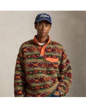 Polo Ralph Lauren Relaxed Fit Pile Fleece Pullover - Brown