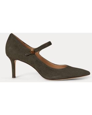 Ralph Lauren Ralph Lauren Lanette Suede Mary Jane Pump - Green