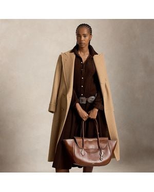 Ralph Lauren Corduroy A-Line Shirtdress - Brown