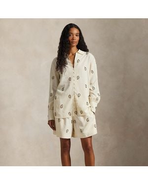 Polo Ralph Lauren Beaded Paisley Short - Natural