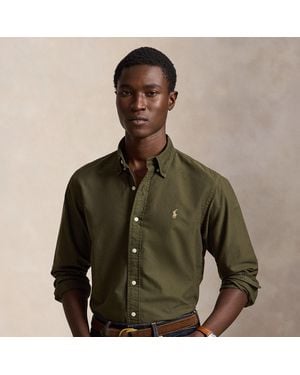 Polo Ralph Lauren Custom Fit Garment-Dyed Oxford Shirt - Green