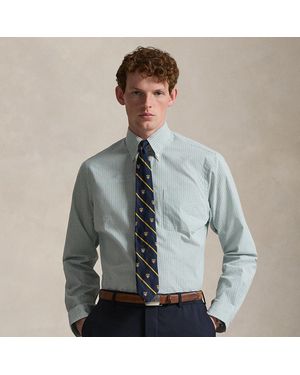 Ralph Lauren Classic Fit Checked Poplin Shirt - Gray