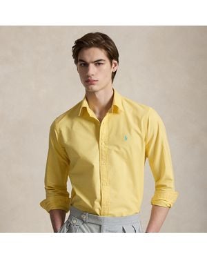 Polo Ralph Lauren Custom Fit Garment-Dyed Oxford Shirt - Yellow
