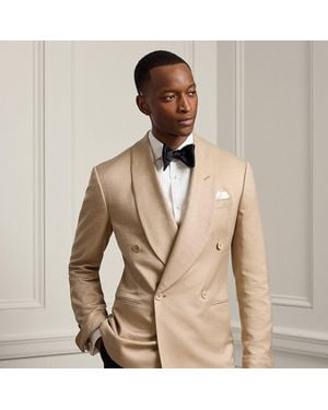 Ralph Lauren Kent Handmade Slub Silk-Blend Jacket - Natural