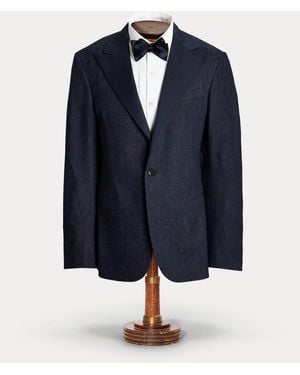 RRL Denim Tuxedo Jacket - Blue