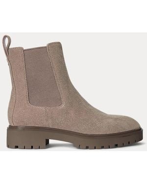 Ralph Lauren Stivaletti Allyson in camoscio - Marrone