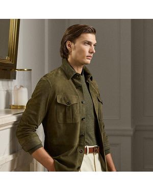 Ralph Lauren Ralph Lauren Suede Overshirt - Green