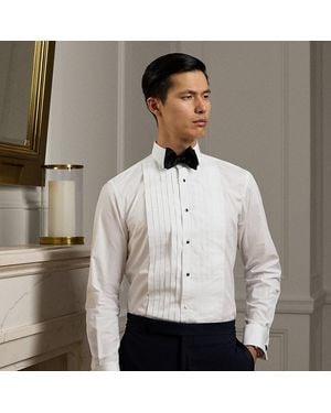Ralph Lauren Camicia in popeline con plastron - Grigio