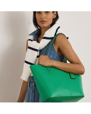 Ralph Lauren Ralph Lauren Faux-Leather Large Reversible Tote Bag - Green