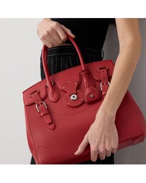 Ralph Lauren Extra-Soft Ricky 33 Calfskin Bag - Red