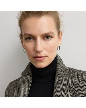 Ralph Lauren Plated Geometric Hoop Earrings - Metallic