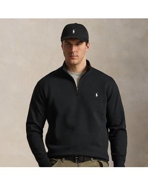 Polo Ralph Lauren Ralph Lauren Double-Knit Quarter-Zip Pullover - Black