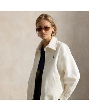 Polo Ralph Lauren Oversized Cotton Windbreaker - White