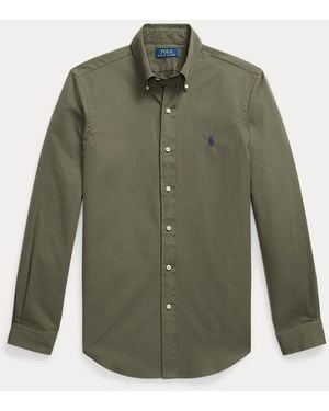 Polo Ralph Lauren Custom Fit Brushed Poplin Shirt - Green
