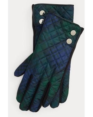 Ralph Lauren Watch Diamond-Quilted Tech Gloves - Green
