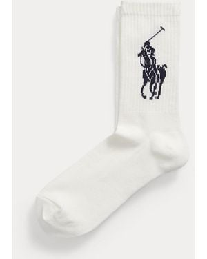 Polo Ralph Lauren Big Pony Crew-Socken - Weiß