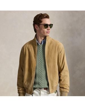 Polo Ralph Lauren The Charleton Suede Jacket - Natural