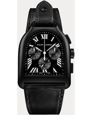 Ralph Lauren Cronógrafo Stirrup Con Esfera Negra - Negro