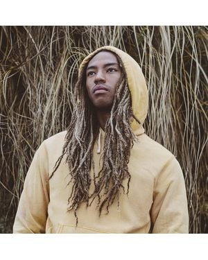 RRL Garment-Dyed Fleece Hoodie - Yellow