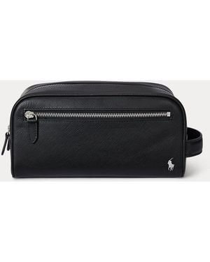 Polo Ralph Lauren Saffiano Leather Travel Case - Black