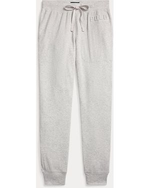 Polo Ralph Lauren Logo Waffle-Knit Sleep Jogger - Gray