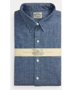 Ralph Lauren Slim Fit Chambray Shirt - Blue