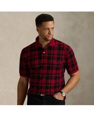 Polo Ralph Lauren Ralph Lauren Plaid Mesh Polo Shirt - Red